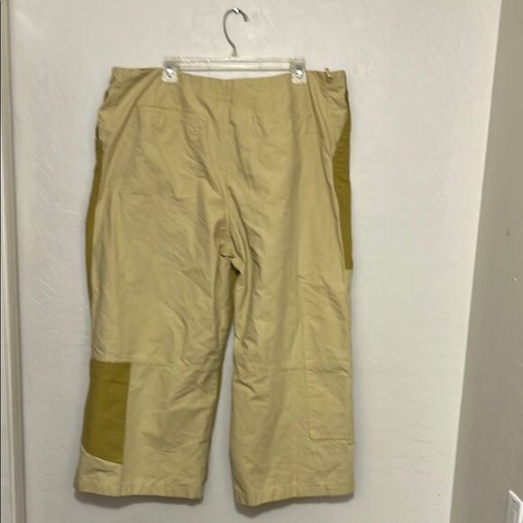 Zara Patchwork Contemporary Cargo Pants Wide Leg Pockets Belt Bohemian - Picture 8 of 16